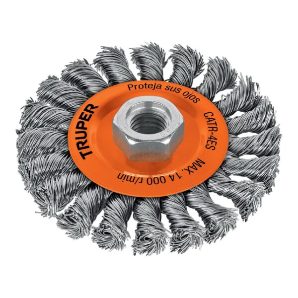 TRUPER GRATA CIRCULAR TRENZADA 6" EJE 5/8"