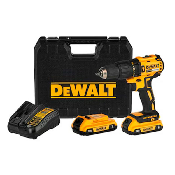 DEWALT TALADRO PERCUTOR INALAMBRICO 1/2" 20V 2A 2 BATERIAS + CARGADOR - Image 2