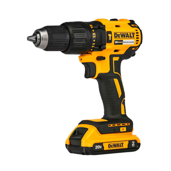 DEWALT TALADRO PERCUTOR INALAMBRICO 1/2" 20V 2A 2 BATERIAS + CARGADOR