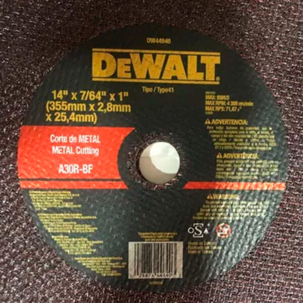 DEWALT DISCO TRONZADORA 14" X 3/32" DW44640 - Image 2