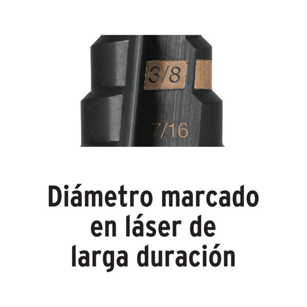 TRUPER BROCA ESCALONADA E-13 L77MM 1/4" RP 1/8" - 1/2" - Image 3