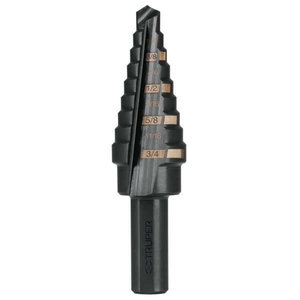 TRUPER BROCA ESCALONADA E-9 L74MM 3/8" RP 1/4" - 3/4"
